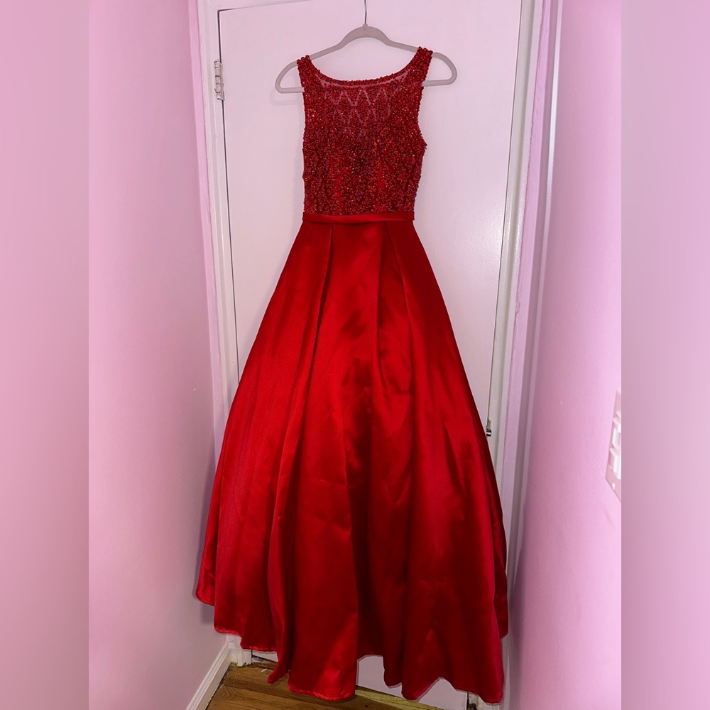 Red Ball Dress - Picture 4 of 7